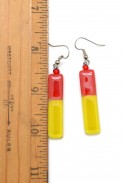 Color Blocked Rectangle Earrings